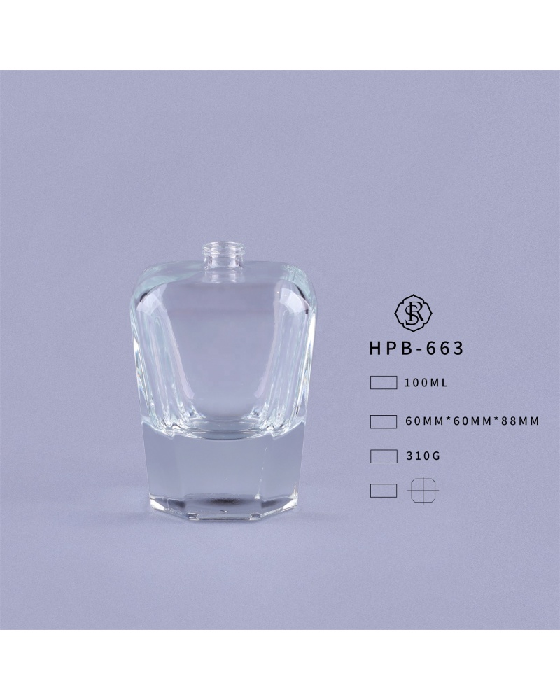 High Quality Polygon Bottle Empty Perfume Oriental Glass Bottle