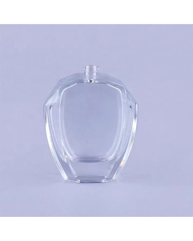 Hot sell empty 50 ml perfume glass bottles irregular shape 100ml perfume bottle