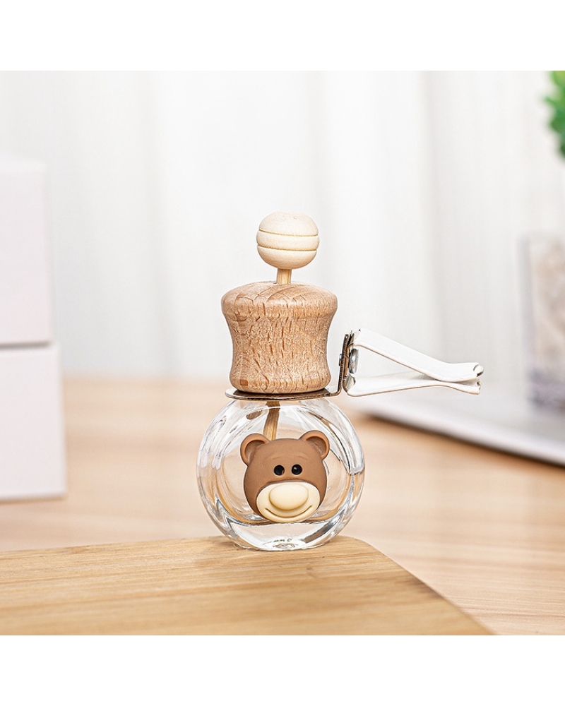 Cartoon Air Outlet Glass Bottle Empty 10ml Perfume Reed Diffuser Aromatherapy Bottles