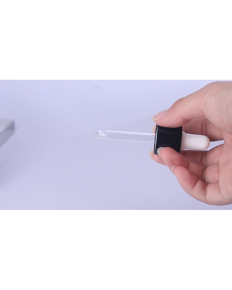 High Quality Cosmetic Glass Bottle Clear Essential Oil Bottle with Dropper