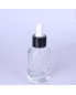 High Quality Cosmetic Glass Bottle Clear Essential Oil Bottle with Dropper