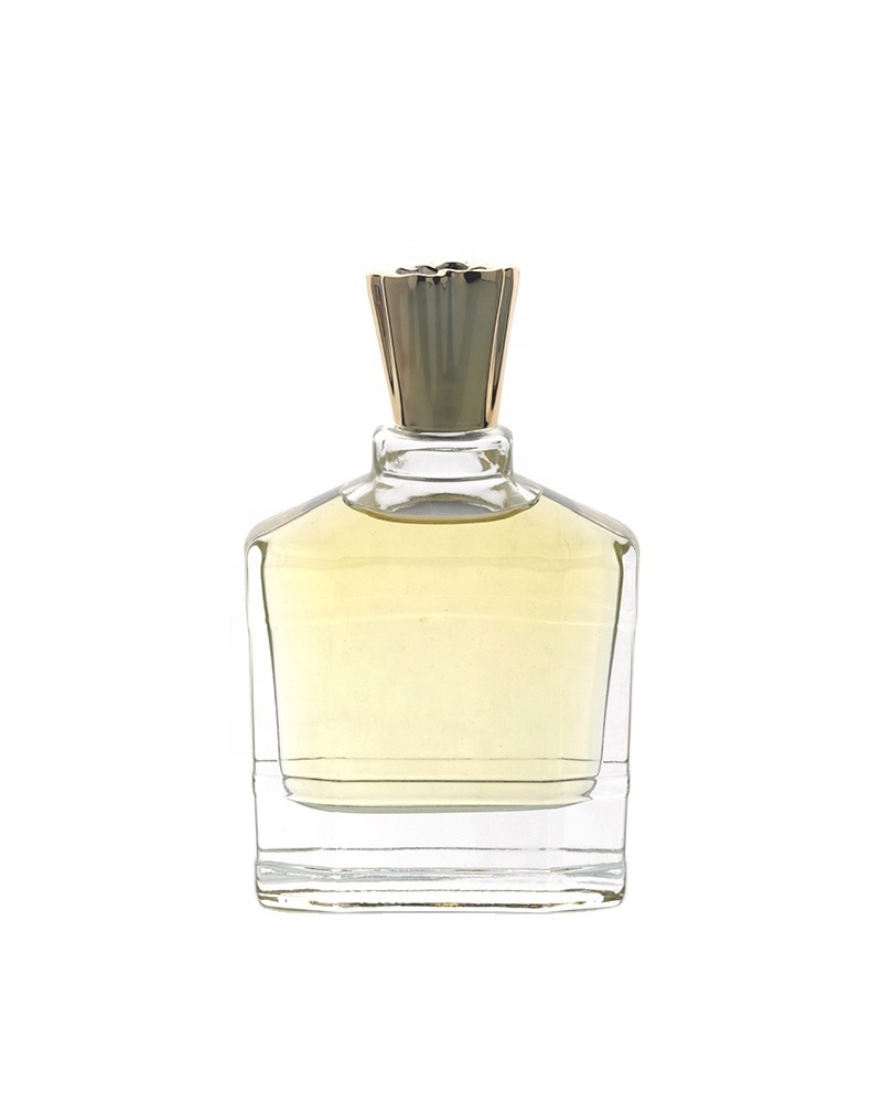 Custom Bottle Cap 110ml Flat Perfume Bottle Branding Perfume Containers