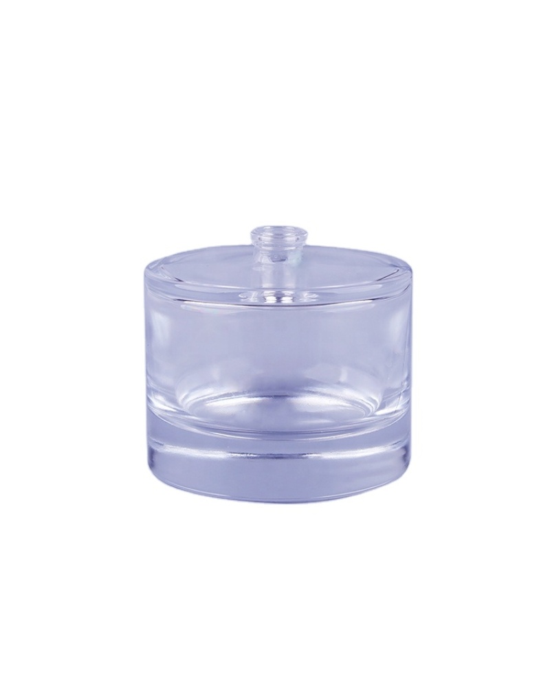 Oem Factory 100ml Clear 100ml Empty Glass Bottles Design Own Round Glass Perfume Bottle