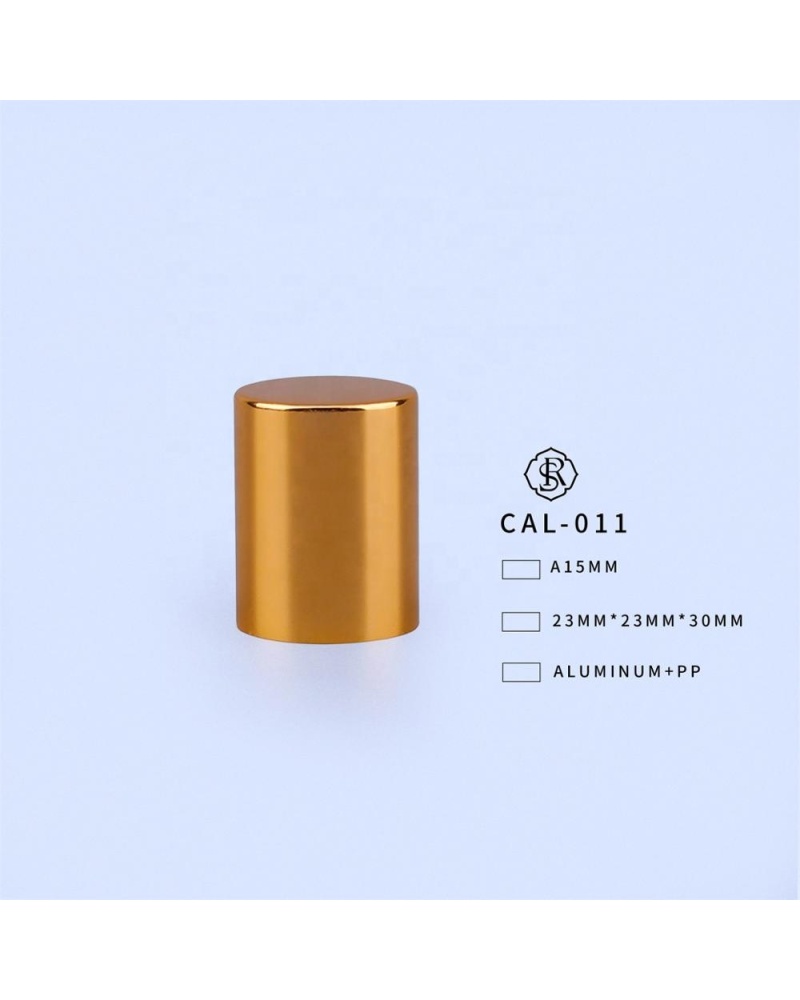 CAL-009 Aluminum Caps 15ml Cosmetic Packaging Lid Tops Square Perfume cap
