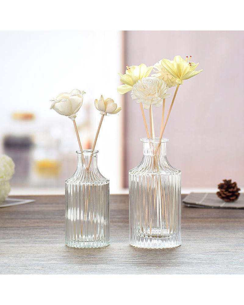 100ml Good Quality Transparent Aromatherapy Glass Bottle Reed Diffuser for Gift