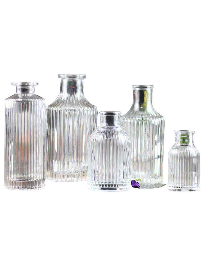 100ml Good Quality Transparent Aromatherapy Glass Bottle Reed Diffuser for Gift