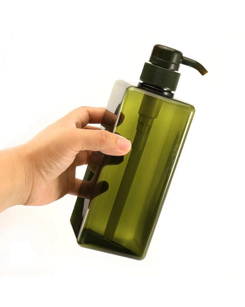 Factory Spot PETG 250ml Packaging Square Shampoo Cosmetic Plastic Lotion Pump Bottle for Body