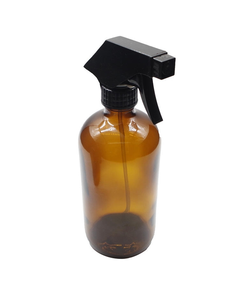 30ml 50ml Trigger Sprayer Bottle Amber Glass Boston Round Spray Bottle with Pump