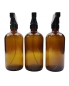 30ml 50ml Trigger Sprayer Bottle Amber Glass Boston Round Spray Bottle with Pump