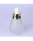 30ml Bulb Shape Perfume Glass Packaging Luxury Skincare Bottles 1oz Essential Oil Transparent Dropper Bottle