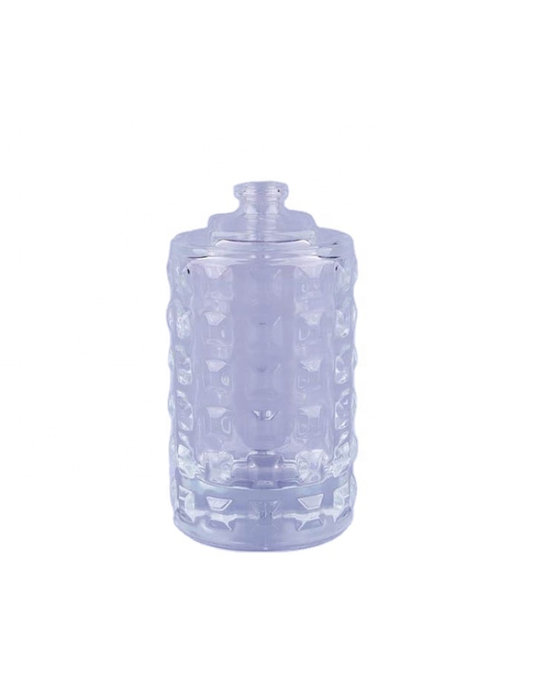 Carving Pattern Cylindrical Brand Glass Perfume Bottle Wholesale Luxury Perfume Bottles Design