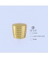 15mm Click Perfume Bottle Cap Cylindrical Golden Cap with Different Level Stripe