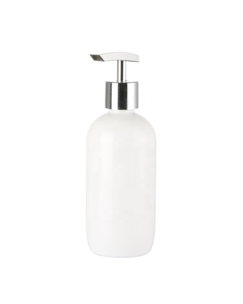 Skin Body Wash Lotion Shower Gel White Bottle Empty 250ml Plastic Luxury Cosmetic Bottle