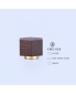 RS High Quality Natural Brown Colored High-end 15mm Luxury Perfume Bottle Wood Cap