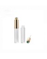 Cosmetic Packaging Containers Wholesale Round Lip Gloss Tube Tube 2022 with Green Jewel