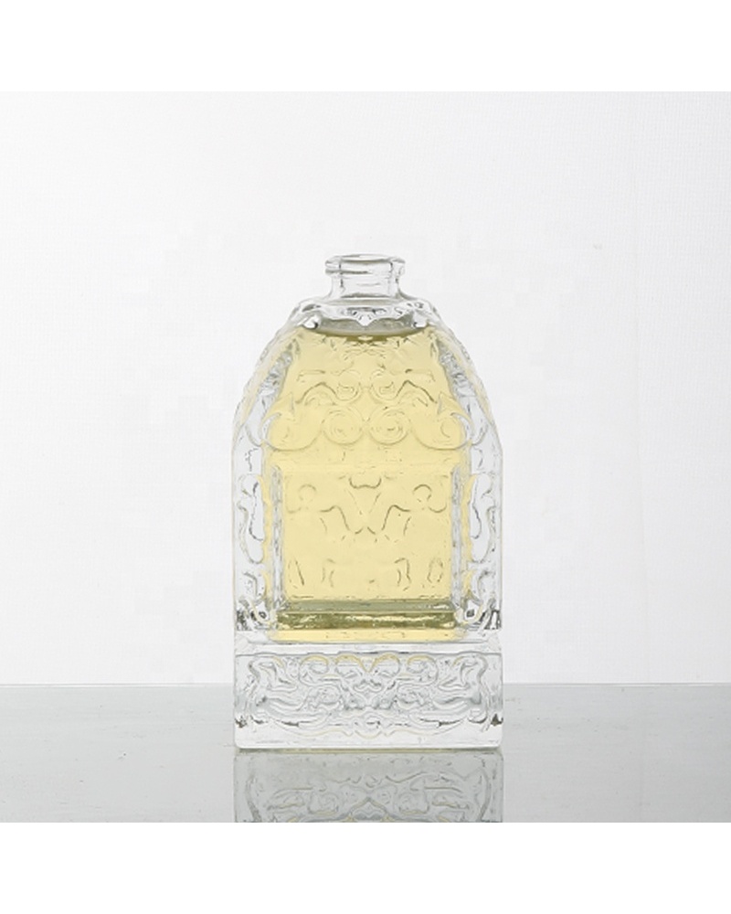 Thick Bottom 80ml Glass Square Bottle Packaging Empty Flower Bottle Perfume