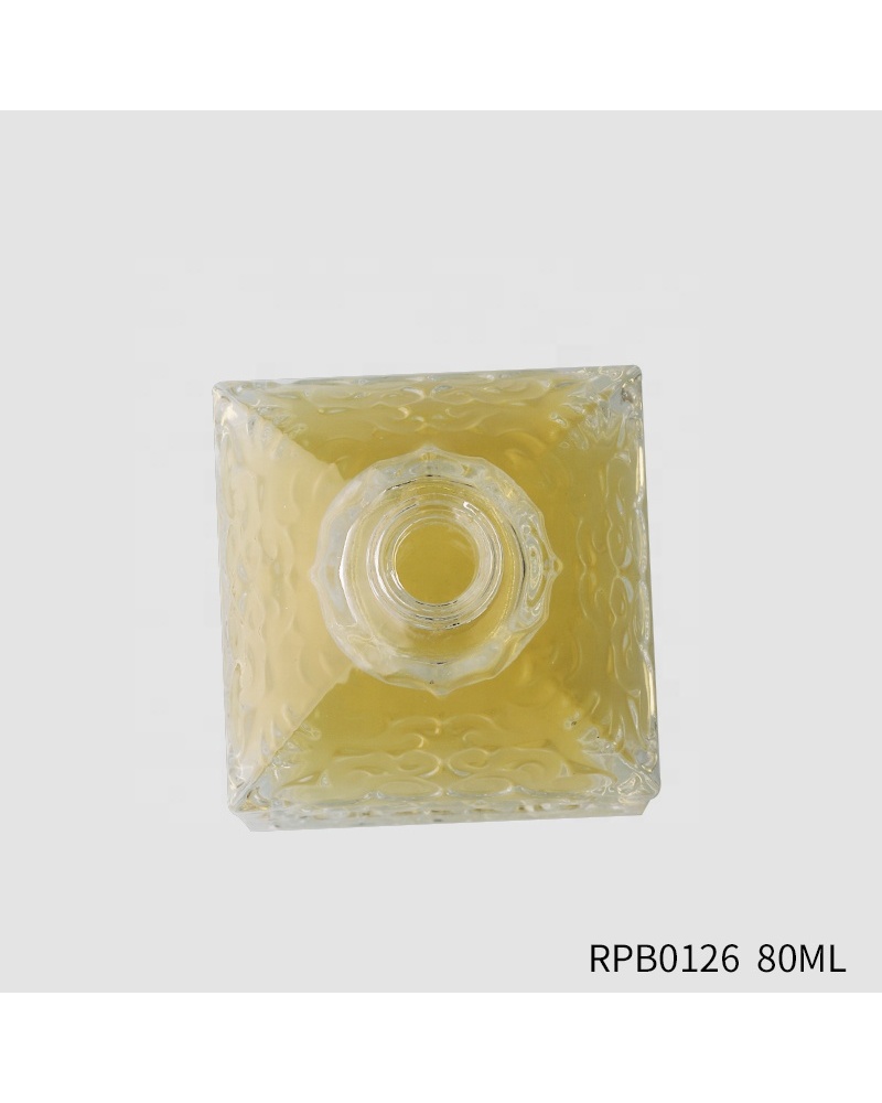 Thick Bottom 80ml Glass Square Bottle Packaging Empty Flower Bottle Perfume