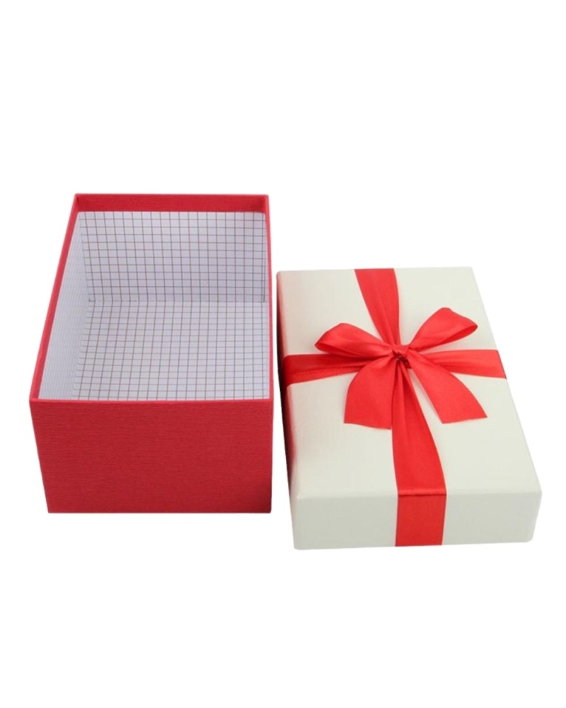 Heaven and Earth Cover Holiday Packaging Ribbon Bow Box Wholesale Cosmetic Creative Gift Carton Box