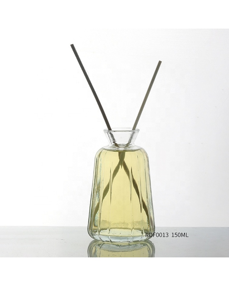 Clear Reed Aroma Perfume Bottles 150ml Empty Glass Diffuser Bottle