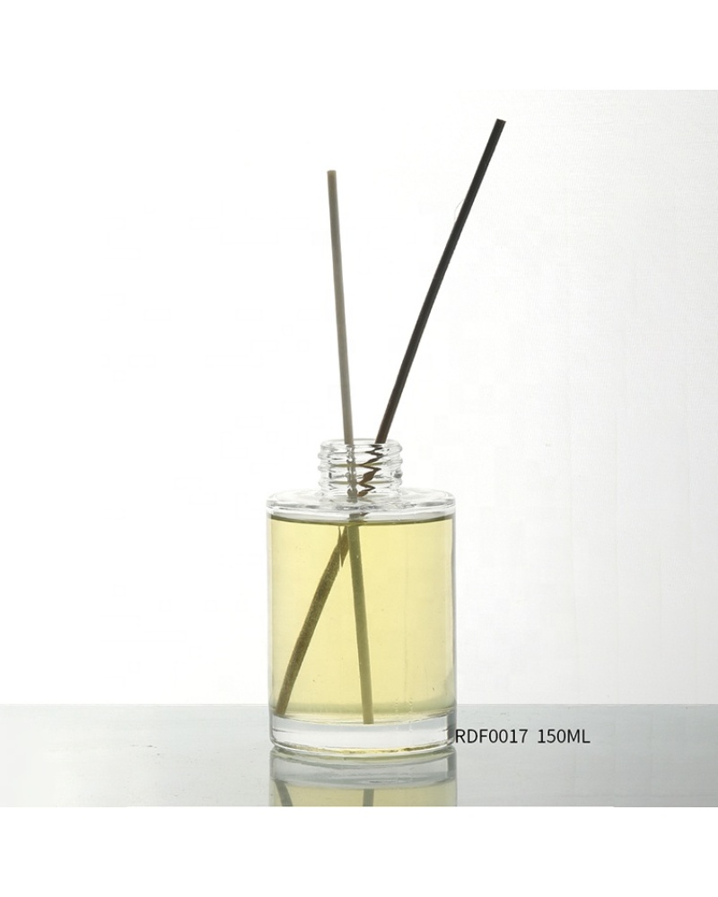 Clear Reed Aroma Perfume Bottles 150ml Empty Glass Diffuser Bottle