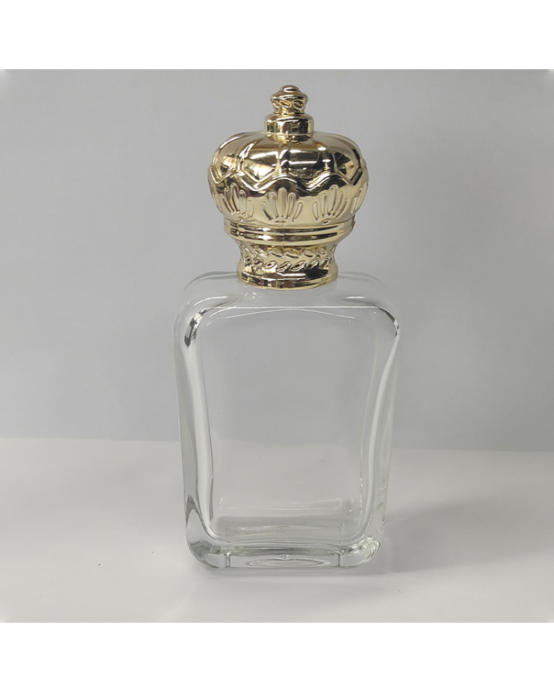 Customized Exquisite Gold Beautiful Pattern Perfume Bottle Zamac Crown Perfume Cap for Glass