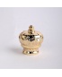 Customized Exquisite Gold Beautiful Pattern Perfume Bottle Zamac Crown Perfume Cap for Glass