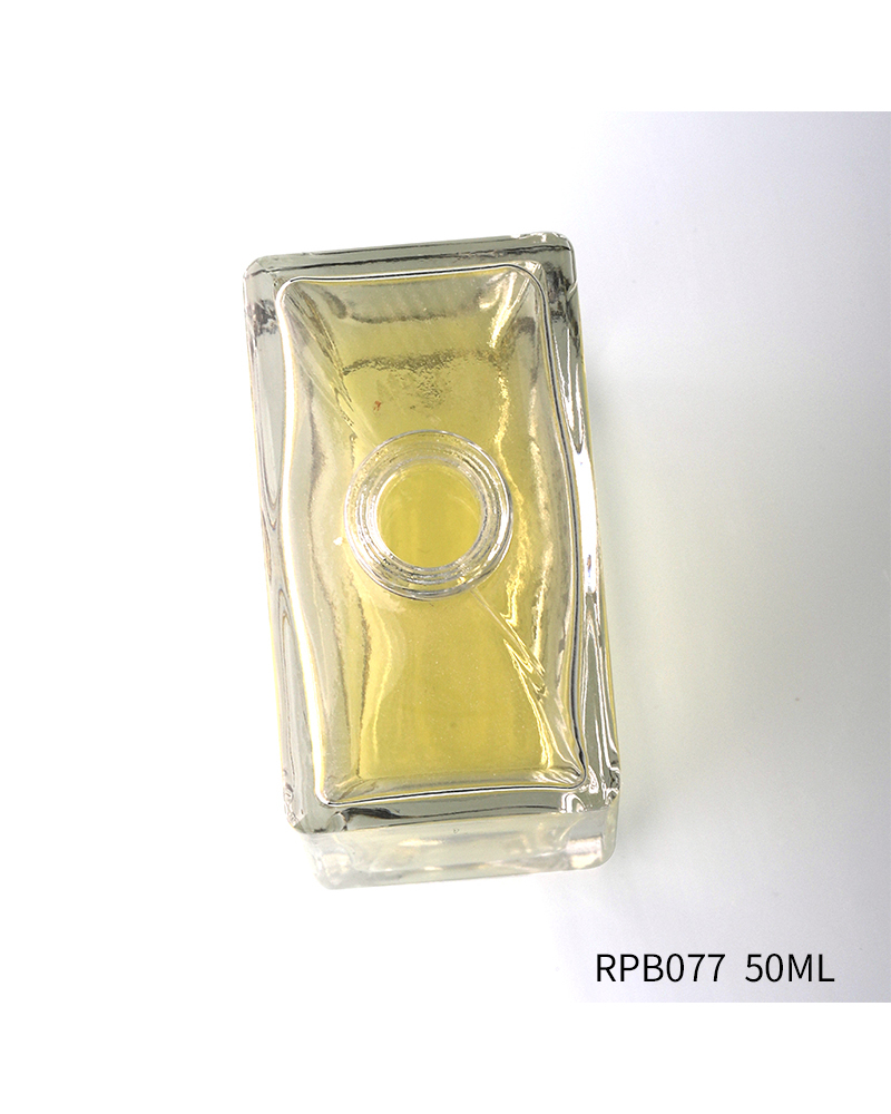 Channel Perfume Bottle Home Room Clear Empty Square Perfume Glass Bottle