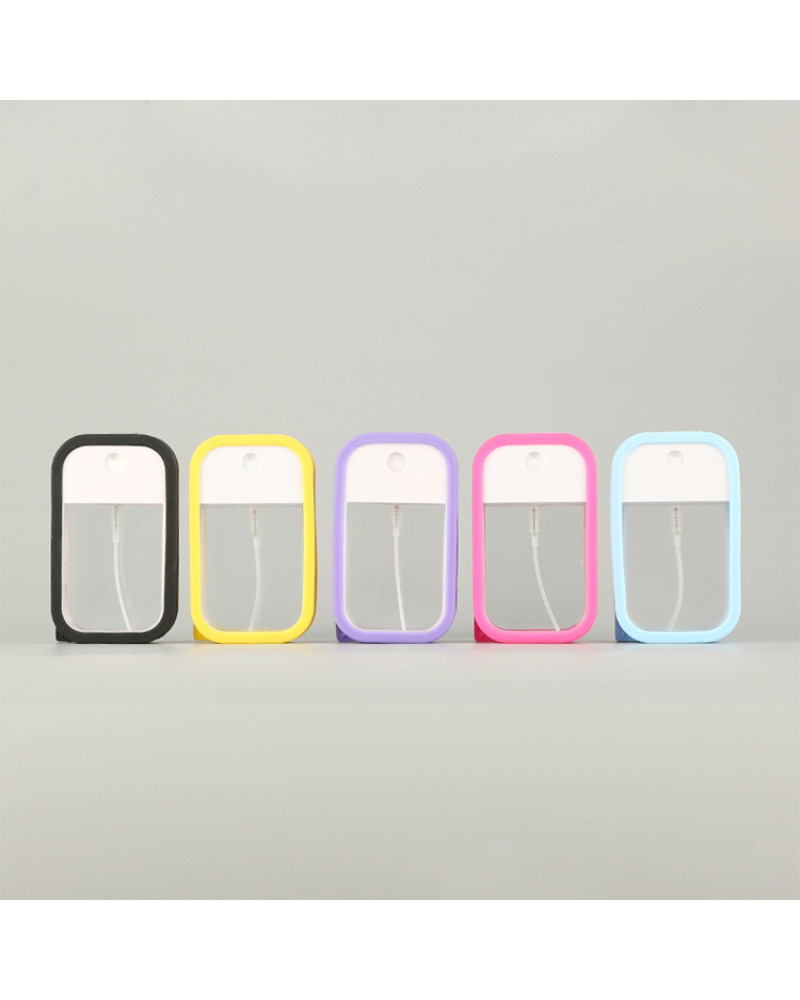 Pocket Size Flat Perfume Keychain Bottle Empty Small Body Cosmetic Press Credit Card Mist Spray Bottle
