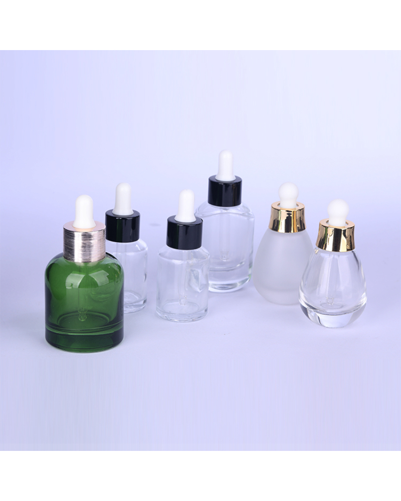 Aromatherapy Liquid Empty Bottle Refillable Glass Pipetted Essential Oil Glass Dropper Bottle