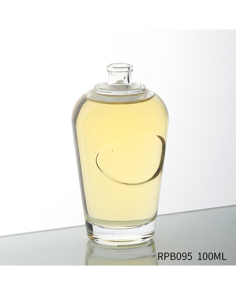 Customized Luxury Arabic Style Thick Bottom Perfume Bottle 100ml Round Glass Perfume Spray Bottle