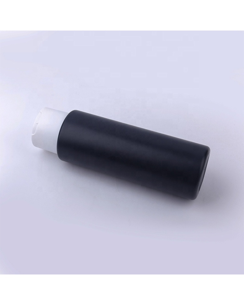 Circular Flip Cap Shampoo Bottle Empty 250ml Plastic Pump Bottle with Screw Cap