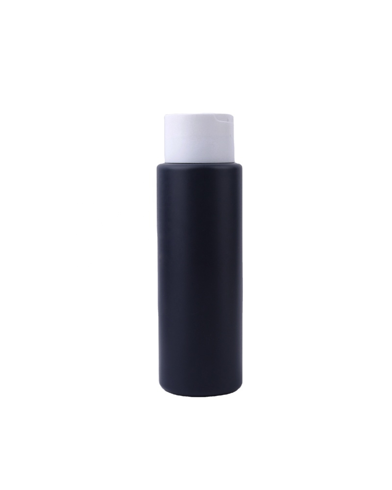 Circular Flip Cap Shampoo Bottle Empty 250ml Plastic Pump Bottle with Screw Cap