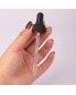 30ml 60ml Cylinder Essential Oil Bottle Amber Glass Dropper Round boston Essential Oil Bottle Bottle