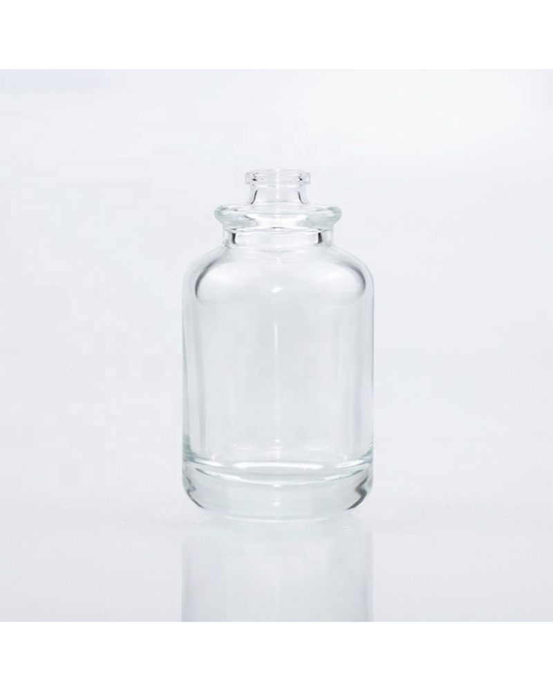 Luxury 100ml 50ml Transparent Empty Round Shaped Glass Sprayer Perfume Bottle with Ball Cap