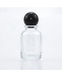 Luxury 100ml 50ml Transparent Empty Round Shaped Glass Sprayer Perfume Bottle with Ball Cap