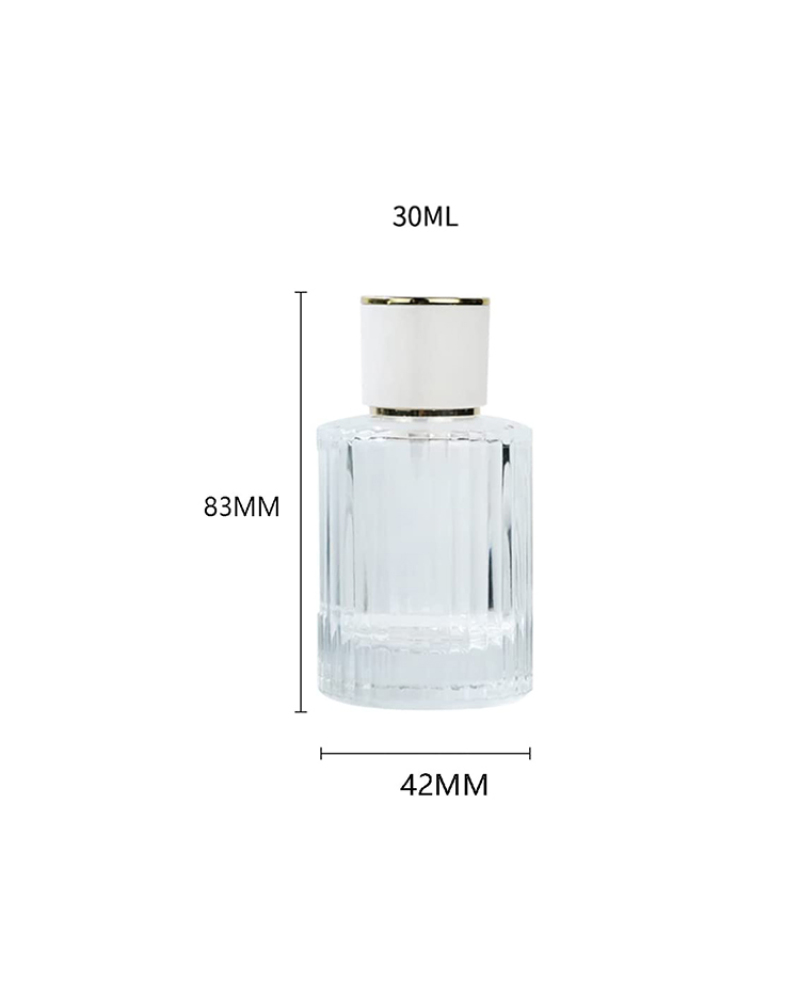 Perfume Sub-bottling 30ml 50ml Striped Portable Spray Cosmetic Luxury Empty Perfume Bottle