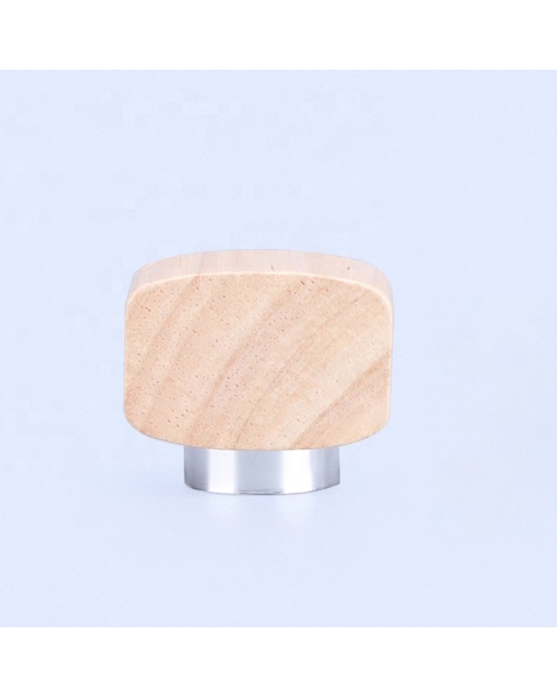 New Made Eco Friendly 15mm Perfume Bottles Square Wooden Cap