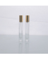 Slim Crimp Perfume Bottles Transparent Spray 10 ml Perfume Glass Bottle with Golden Cap