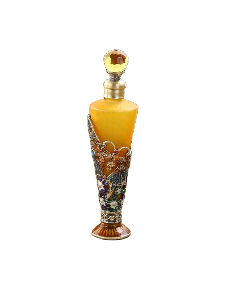 Colorful Butterfly Conical Perfume Bottle Wholesale Arabic Style Perfume Empty 25ml Glass Bottles