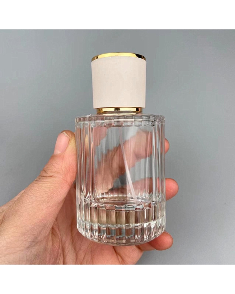 High-grade Travel Empty Refillable Spray Pump Bottle Custom 30ml 50ml Screw Glass Perfume Bottle