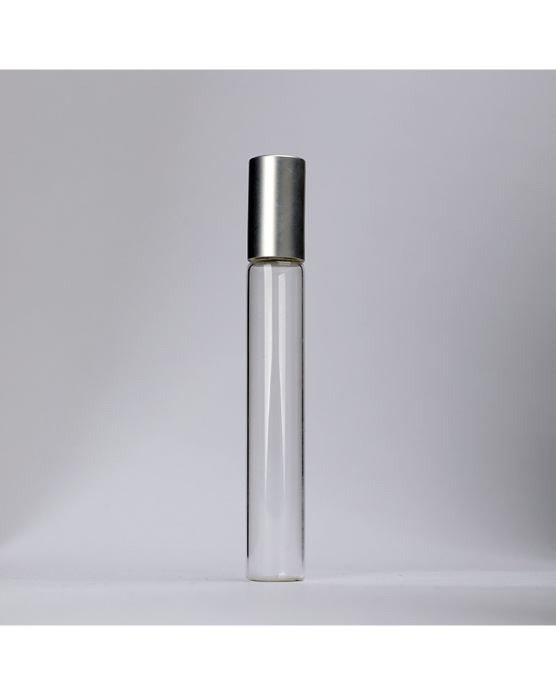 Body Oil Empty 10ml Cylinder Roll on Bottle Perfume Glass Roller Bottle with Metal Ball