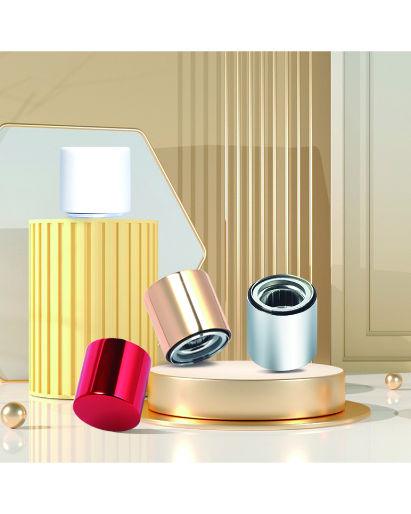 Wholesale Custom Logo Luxury Magnet Ceramic Perfume Cap for Perfume Bottle White