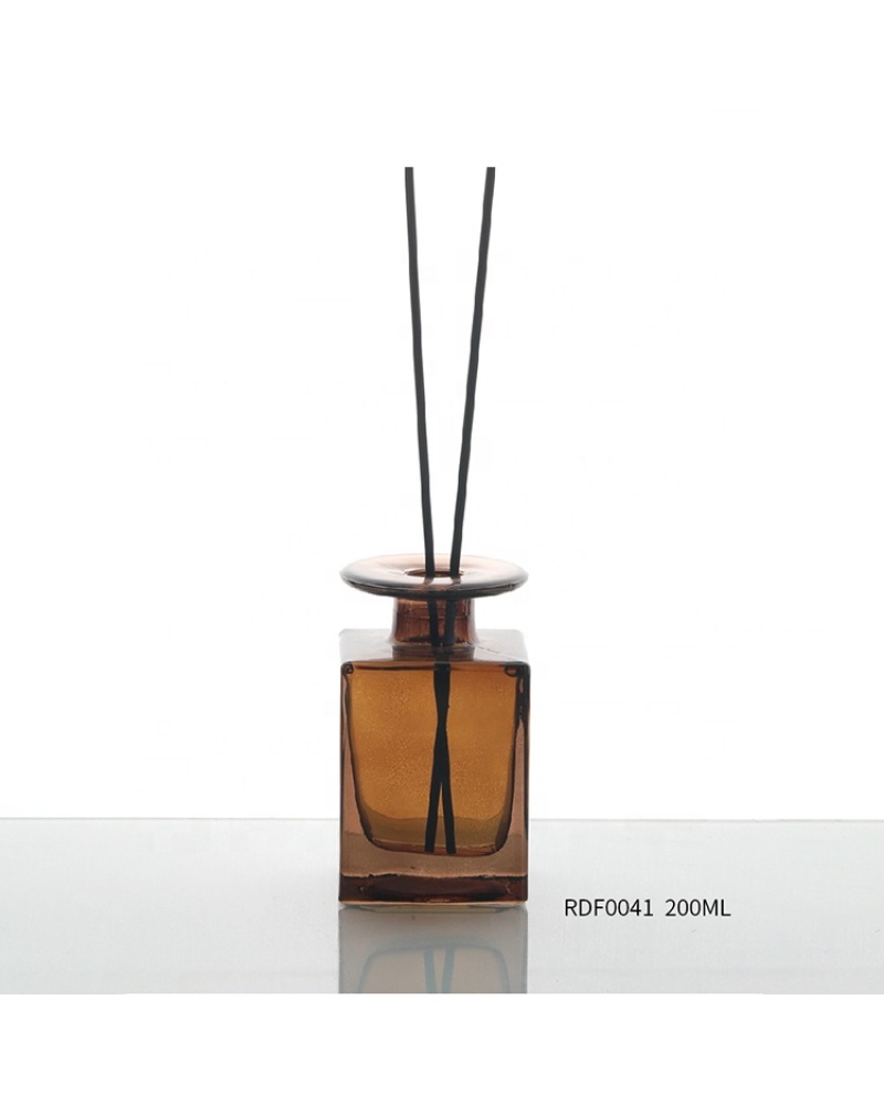 Empty Aroma Reed Diffuser Bottle Square 200ml Diffuser Glass Bottle
