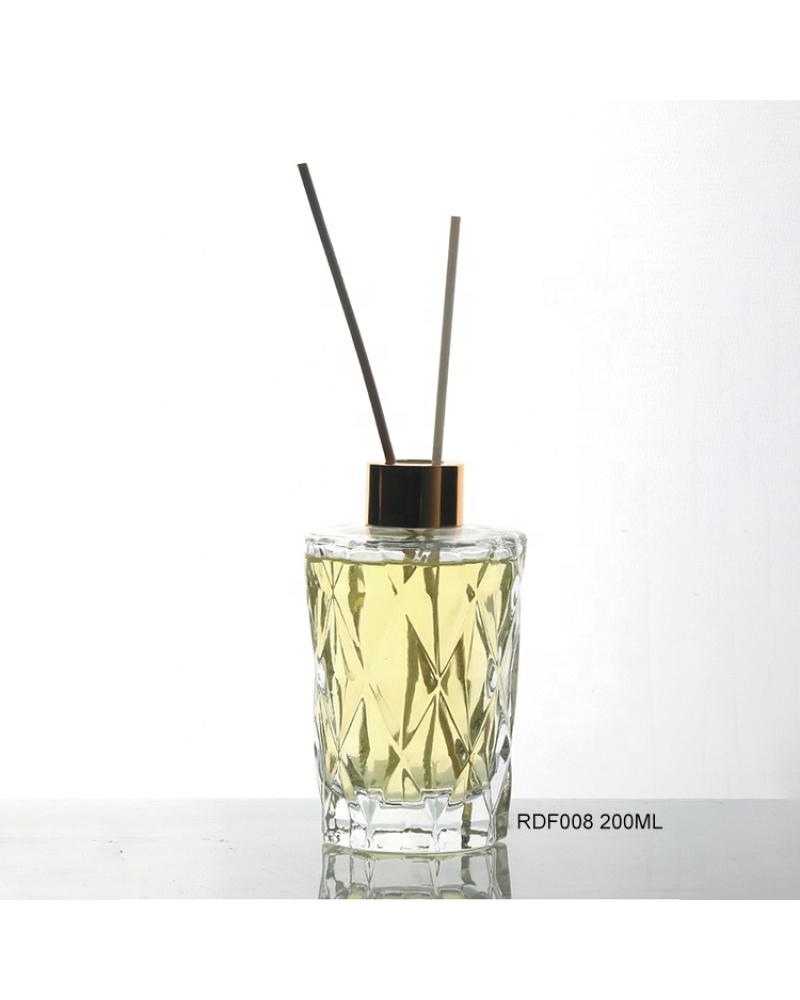 Empty Aroma Reed Diffuser Bottle Square 200ml Diffuser Glass Bottle