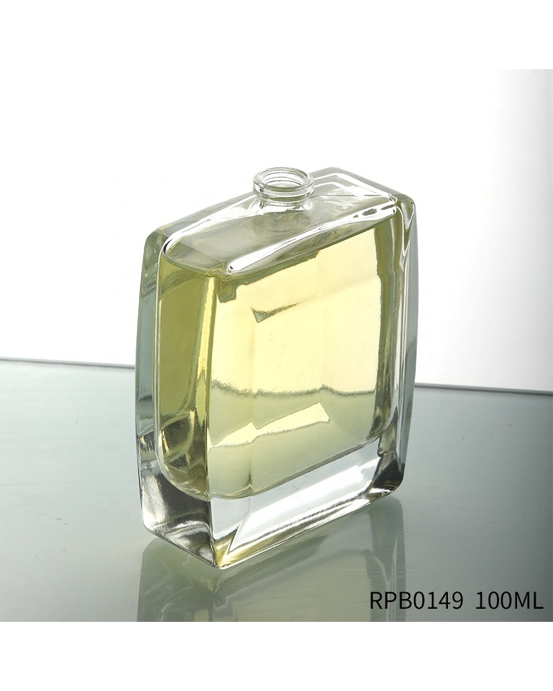 Thick Bottom Empty Square Perfume Bottle Custom Logo Arabian Perfume Oil Bottles