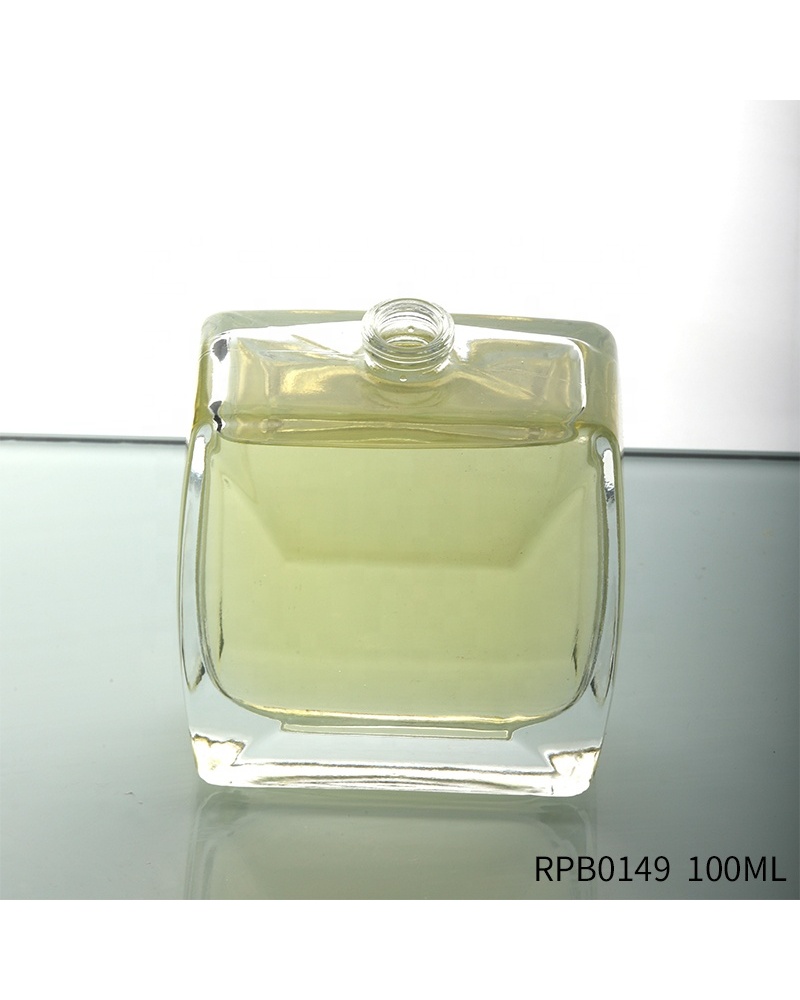 Thick Bottom Empty Square Perfume Bottle Custom Logo Arabian Perfume Oil Bottles