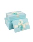 Elegant Wedding Door Gift Green Box Packing Large Paper Boxes with Ribbon Bow