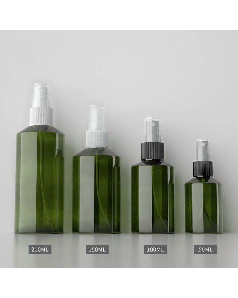 Hot sale 50ml 150ml 200ml PET plastic travel bottle cosmetic packaging body mist spray bottle