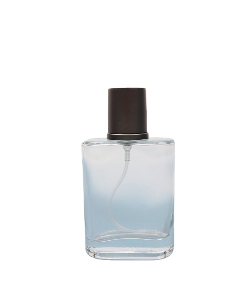 Spot Wholesale Dispensing Spray Bottle 50ml Dubai Glass Flat Square Frosted Perfume Bottle
