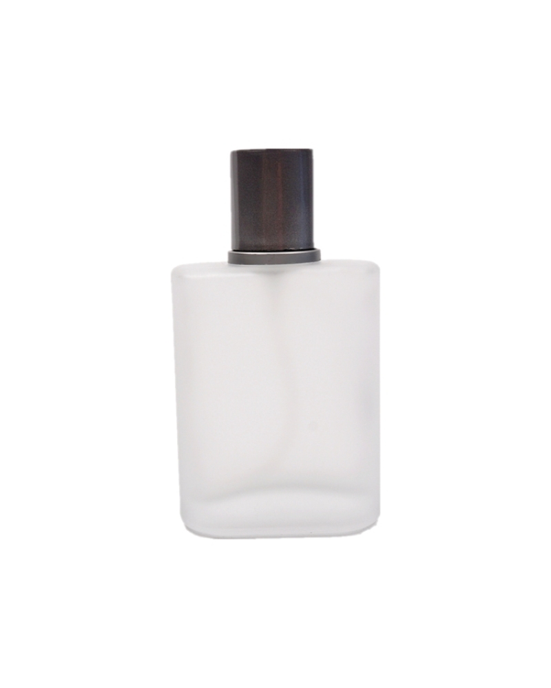 Spot Wholesale Dispensing Spray Bottle 50ml Dubai Glass Flat Square Frosted Perfume Bottle